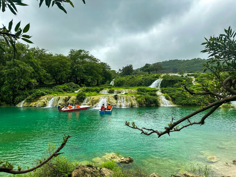 Lake and waterfalls of Wadi Darbat near Salalah, Dhofar